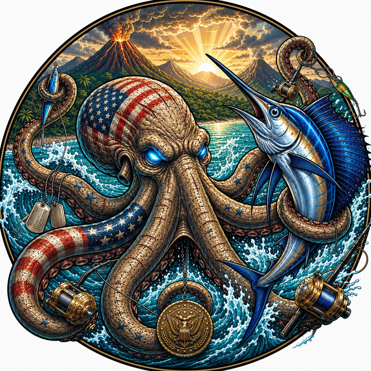 American Grunt Life Tours challenge coin